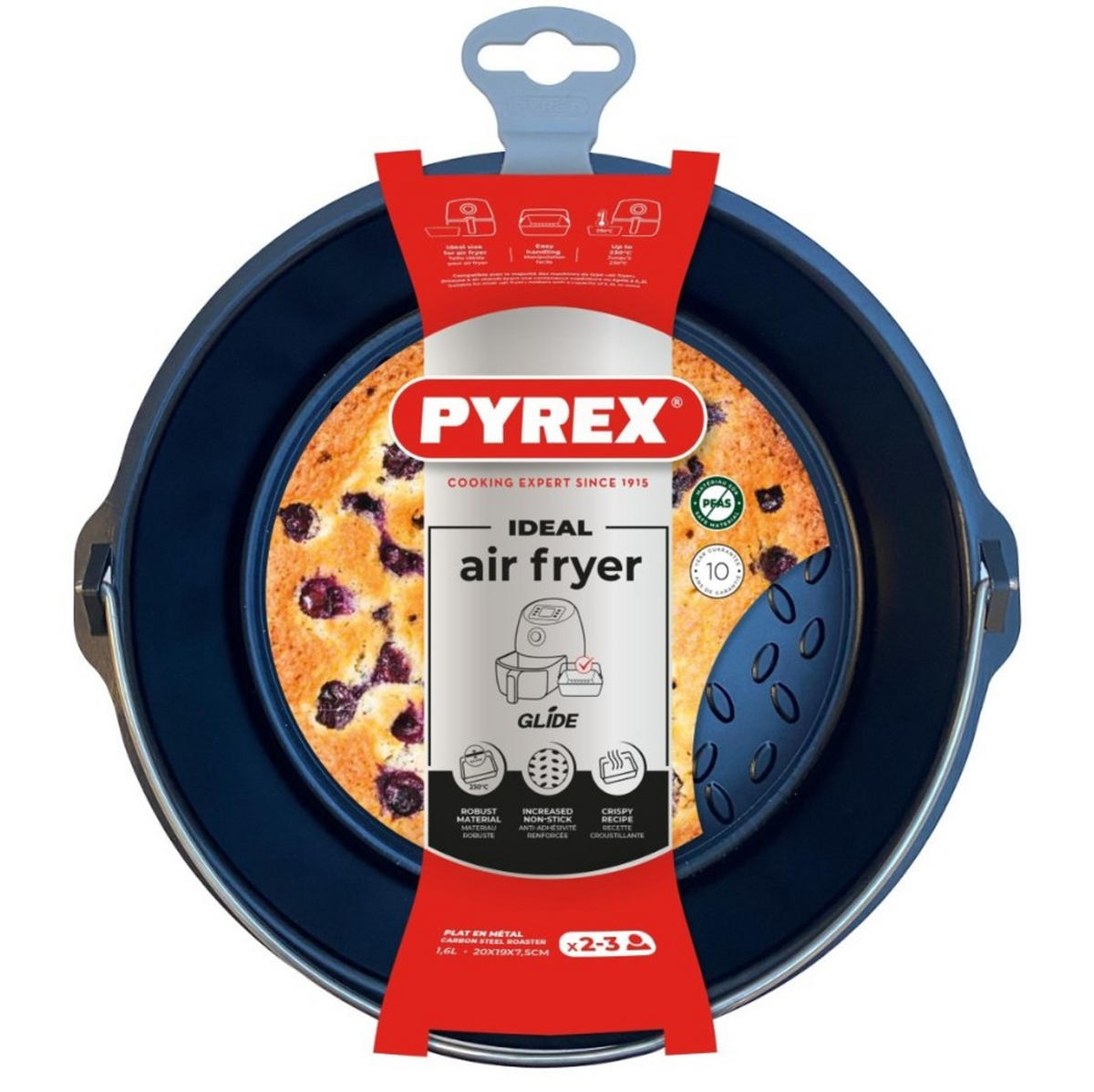 Ugnsform,för airfryer   - Basics (20/7,5cm) - Pyrex