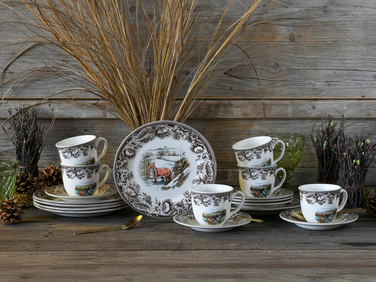 KÁVOVÝ SERVIS Haydon Grove 18-dielne  - viacfarebná, Basics, keramika - Creatable