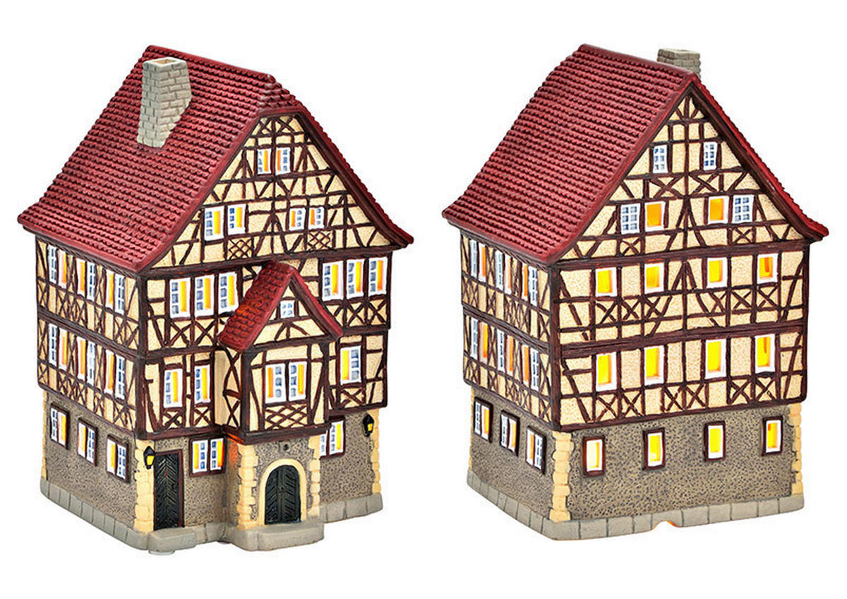 DEKOHAUS  - Rot/Creme, Basics, Keramik (12/18/12cm)