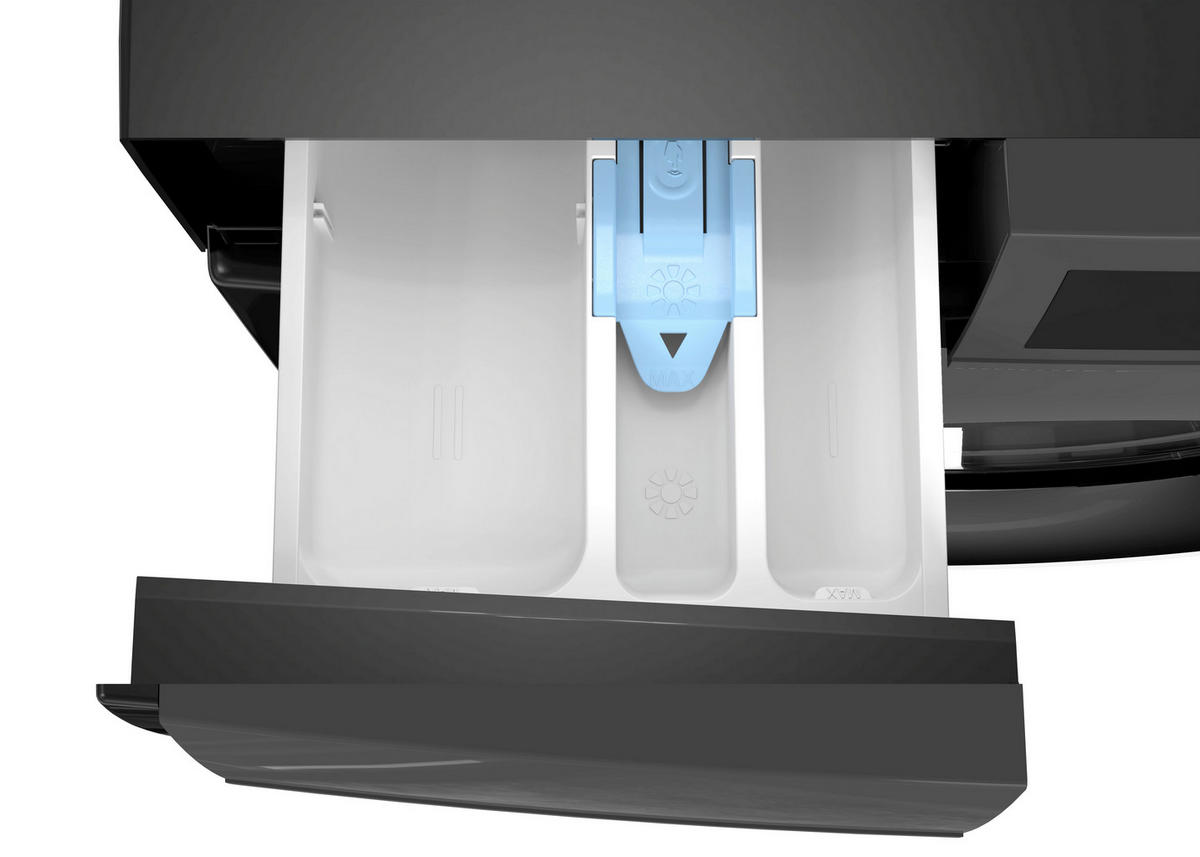 WASCHMASCHINE ES-WNFL014CMDA-DE  - Schwarz, Basics, Glas/Kunststoff (59.7/84.5/58,2cm) - Sharp