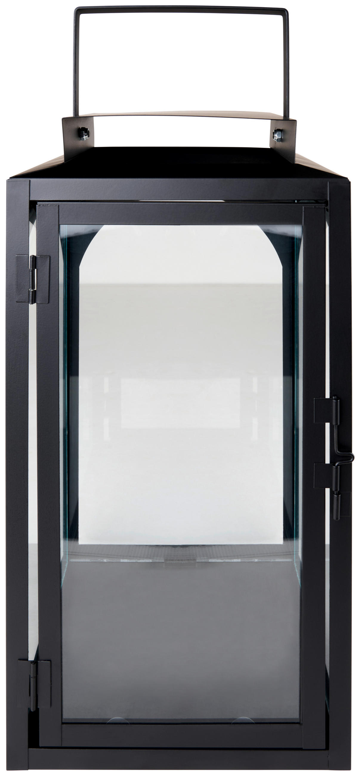 LATERNE - Schwarz, LIFESTYLE, Glas/Metall (18/35/18cm) - Ambia Home
