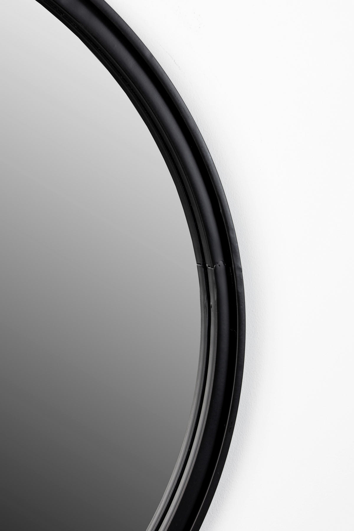 WANDSPIEGEL  - Schwarz, Design, Glas/Metall (60/60/7cm) - Carryhome