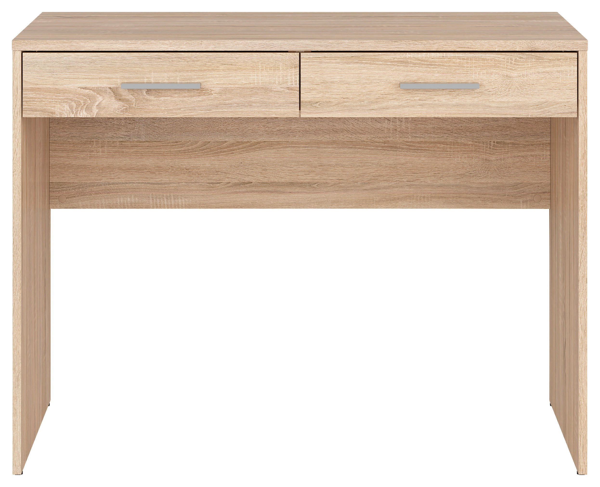 Thumbnail - Schreibtisch, Sonoma Eiche, Kunststoff, 2 Schubladen, rechteckig, Wange, 59x76x100 cm, Arbeitszimmer, Schreibtische, Bür...