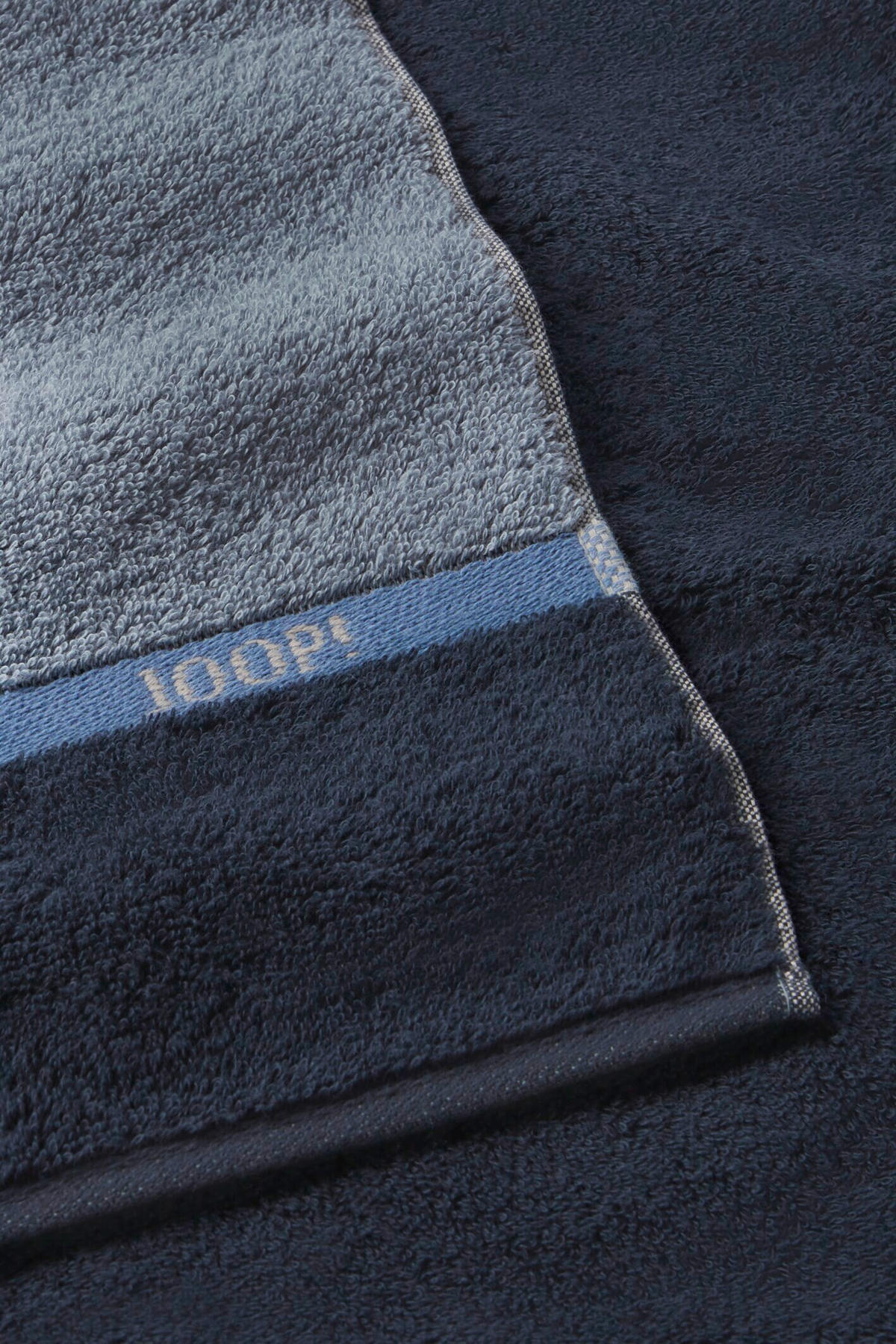 GÄSTETUCH LINES LOGOGRAM Blau 30/50 cm  - Blau, Basics, Textil (30/50cm) - Joop!