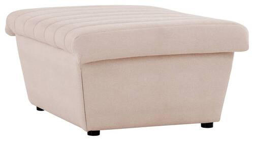 HOCKER Webstoff Creme - Creme/Schwarz, Design, Kunststoff/Textil (90/43/105cm) - LOOKS by W.Joop