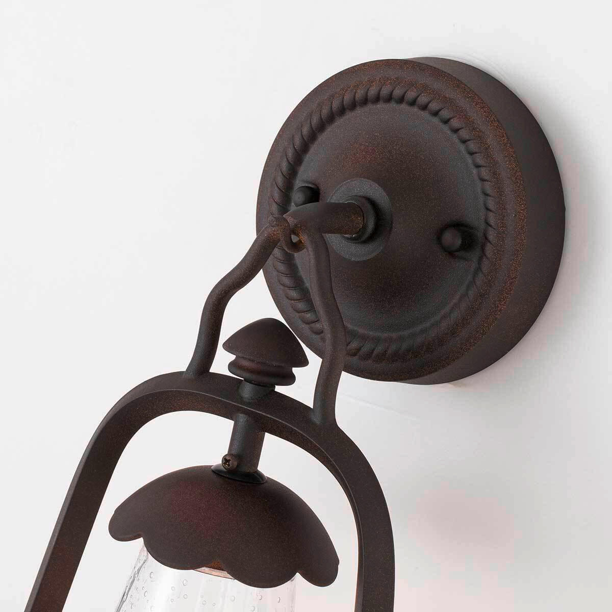 AUßENWANDLEUCHTE Miners-Wall   - Dunkelbraun, KONVENTIONELL, Glas/Metall (42,5/20/14,8cm) - Elstead Lighting