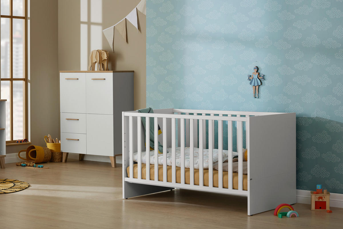 STRANICE ZA PRETVORBO Little Snu 163/20/5 cm bela  - bela, Basics, leseni material (163/20/5cm) - Paidi
