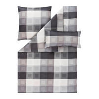 BETTWÄSCHE Exquisit Satin 135/200 cm  - Anthrazit, Design, Textil (135/200cm) - Estella