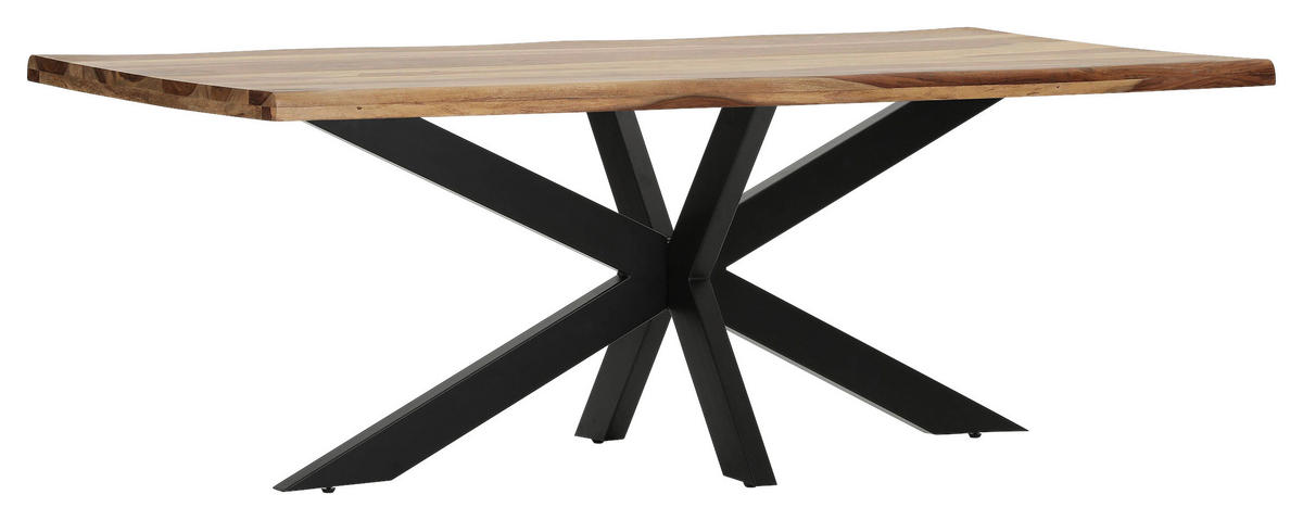 TISCHPLATTE Sheeshamfarben   - Sheeshamfarben, Design, Holz (220/100/5cm) - Landscape