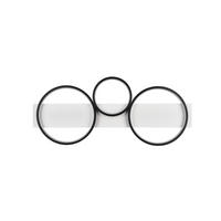 LED-DECKENLEUCHTE - Schwarz/Weiß, Design, Holz/Metall (80/8/34,5cm) - Trio Leuchten