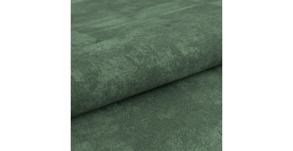 SCHLAFSOFA Chenille Dunkelgrün Rückenkissen, Armlehnenkissen, Bettkasten, Schlaffunktion, Rücken echt  - Dunkelgrün/Schwarz, KONVENTIONELL, Textil/Metall (203/94/96cm) - Carryhome