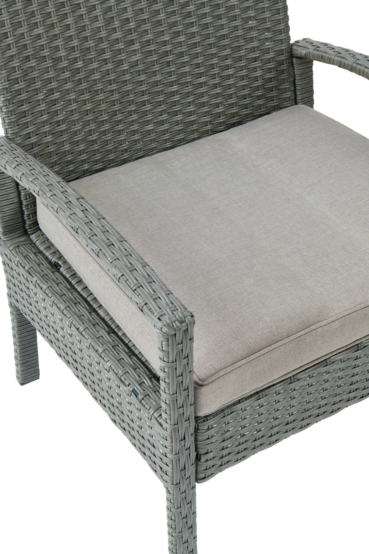 BALKONSET  - Dunkelgrau/Grau, MODERN, Kunststoff/Textil - Ambia Garden
