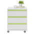 ROLLCONTAINER - Weiß/Grün, Design, Holzwerkstoff/Kunststoff (46/59/45cm) - Carryhome