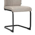 STUHL-SET 4 Stück  in Mikrofaser  - Schwarz/Braun, Design, Textil/Metall (43/97/57cm) - Xora