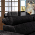 ECKSOFA in Velours Graphitfarben  - Schwarz/Graphitfarben, Design, Textil/Metall (267/181cm) - Carryhome