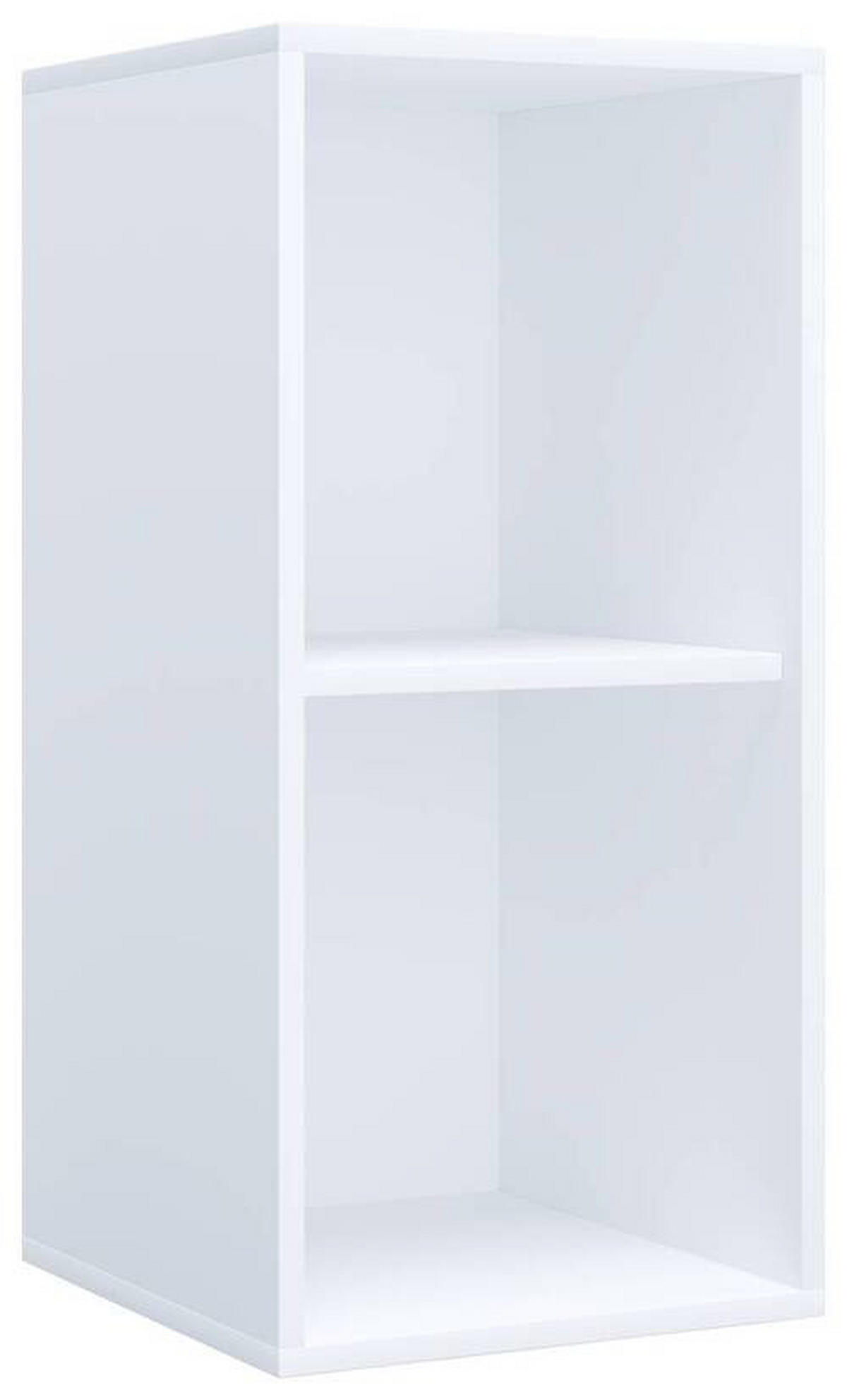 AKTENREGAL 35/74/37 cm  - Weiss/Buchefarben, Modern, Holzwerkstoff (35/74/37cm) - MID.YOU