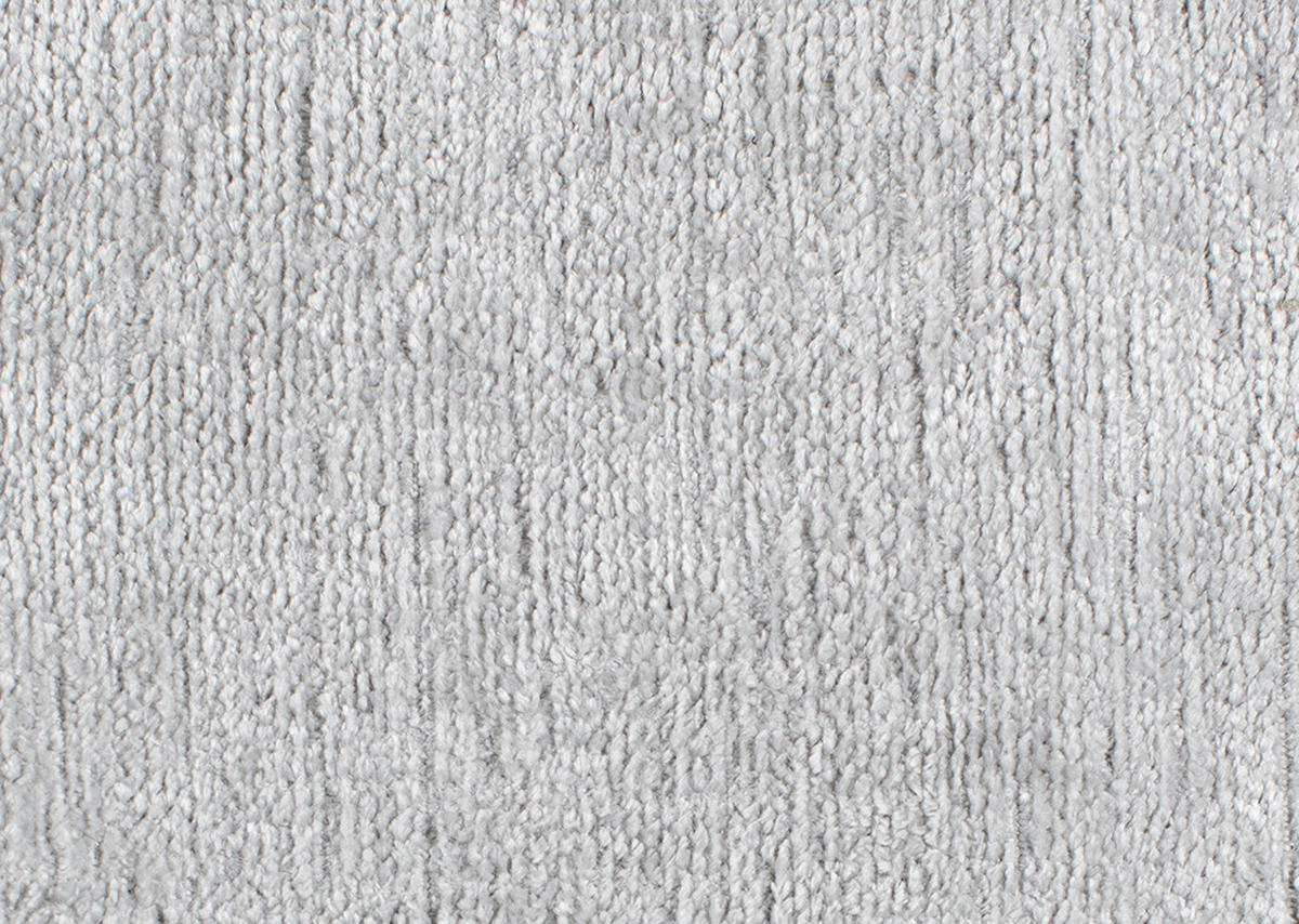 ECKSOFA in Chenille Silberfarben  - Silberfarben/Schwarz, Design, Textil/Metall (319/188cm) - Beldomo System
