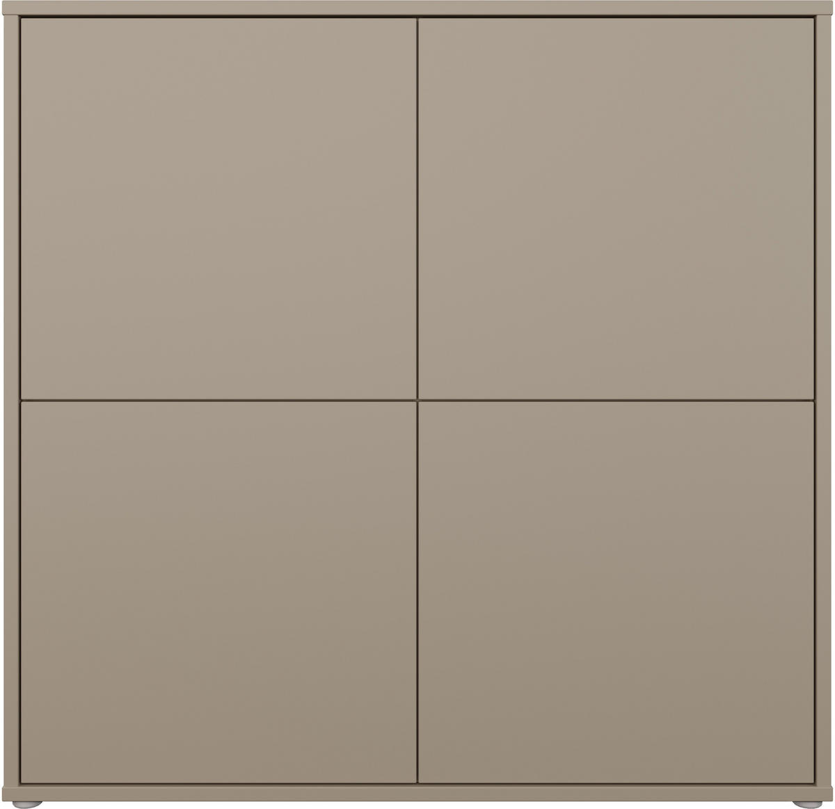 HIGHBOARD  124,5/121,5/34,9 cm  - Taupe/Grau, MODERN, Holzwerkstoff/Kunststoff (124,5/121,5/34,9cm) - Carryhome