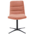 STUHL - Rostfarben/Schwarz, Design, Textil/Metall (52/88/66cm) - Dieter Knoll