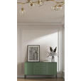 SIDEBOARD Iseo in 154,5/79/39 cm - Dunkelgrün/Schwarz, Design, Holzwerkstoff/Metall (154,5/79/39cm) - Xora