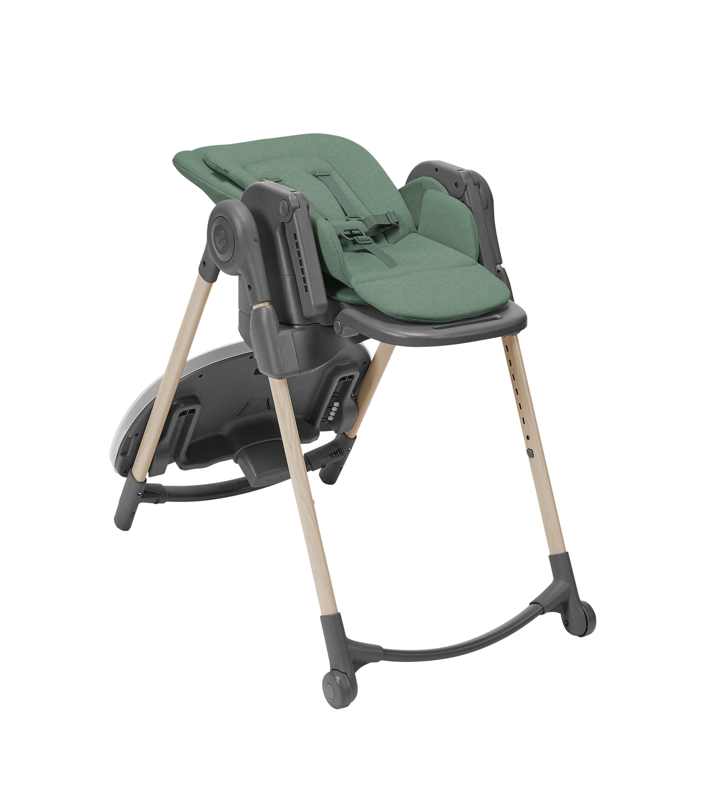 STOLČEK ZA HRANJENJE  Minla  57/106/86 cm         temno zelena  - temno zelena, Basics, kovina/umetna masa (57/106/86cm) - Maxi-Cosi