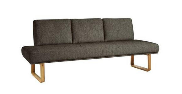 SITZBANK 224/92/78 cm  in Braun  - Eichefarben/Braun, Design, Holz/Textil (224/92/78cm) - Dieter Knoll