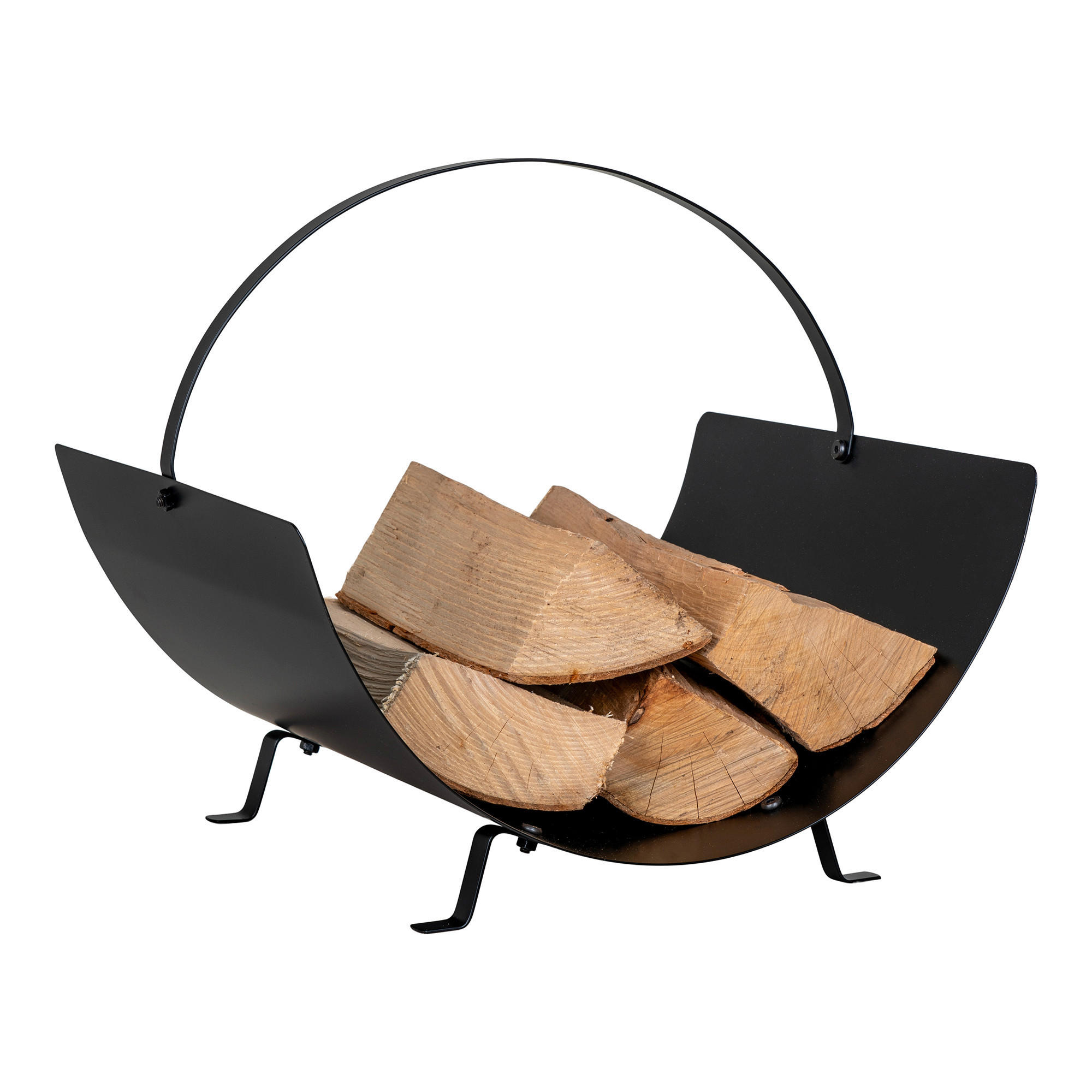 KAMINKORB 40/33.5/35 cm  Metall  - Schwarz, Design, Metall (40/33.5/35cm)