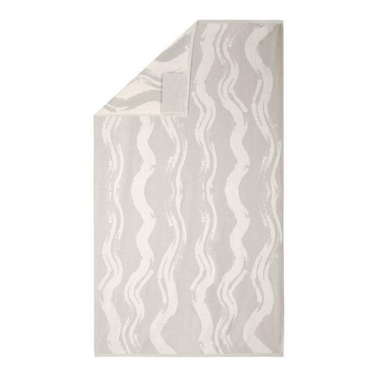 RUČNIK ZA PLAŽU 180/100 cm , siva  coast lines  - siva, Konvencionalno, tekstil (180/100cm) - Vossen