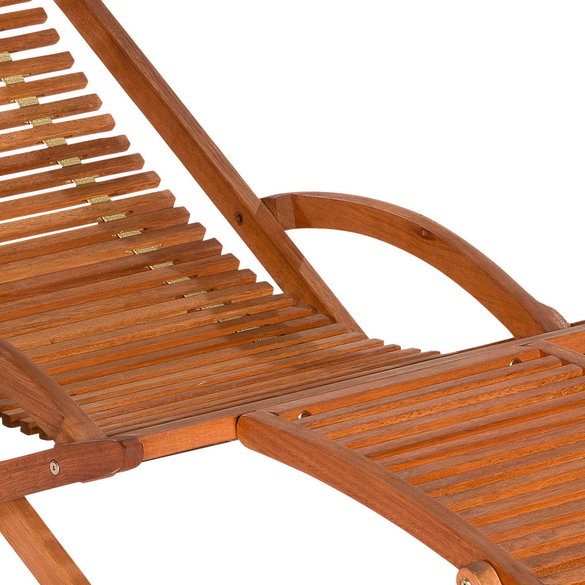 BÄDERLIEGE 69/69/158 cm Eukalyptusholz  - Braun, KONVENTIONELL, Holz (69/69/158cm) - Gardenson