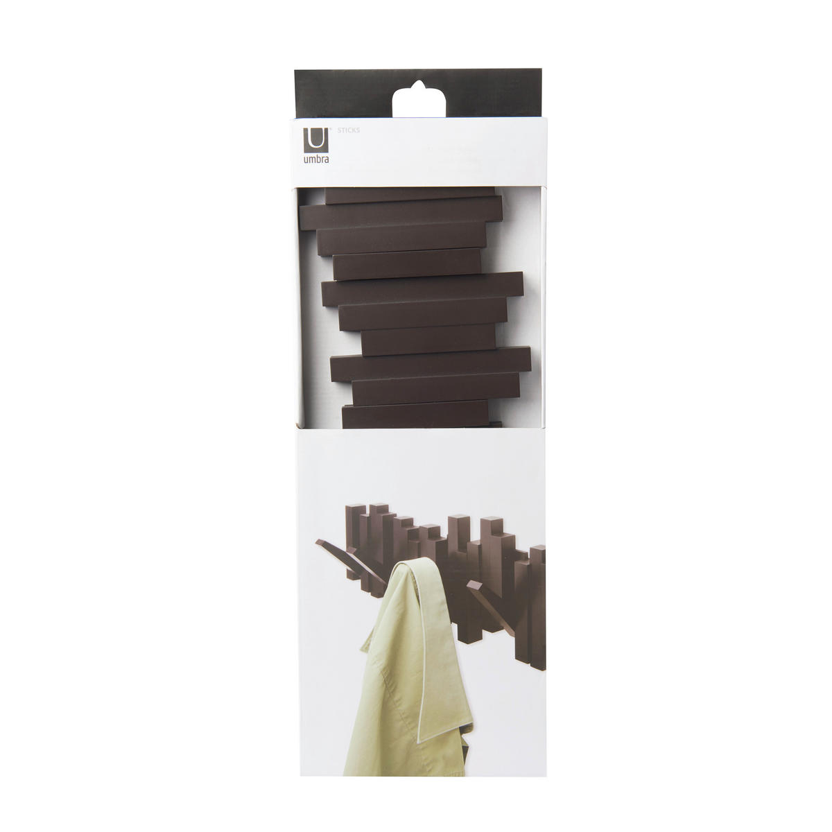 WANDGARDEROBE  in Braun  - Braun, Basics, Kunststoff (49/18/3cm) - Umbra