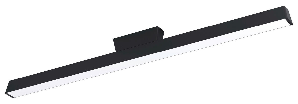 LED-DECKENLEUCHTE 122/5,5/11 cm    - Schwarz/Weiß, Design, Kunststoff/Metall (122/5,5/11cm) - Eglo