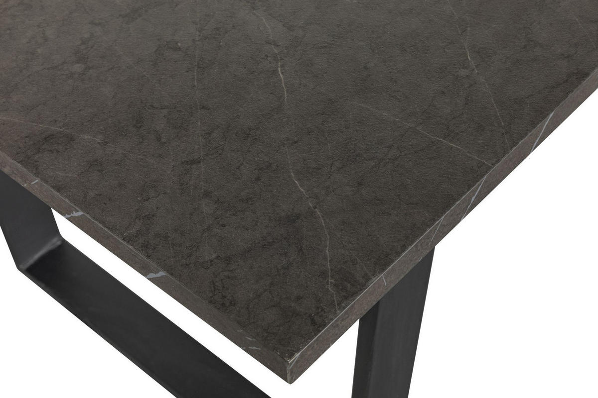 STOL ZA BLAGOVAONICU  crna  metal, drvni materijal      - crna, Moderno, drvni materijal/metal (180/76/90cm) - Hom`in