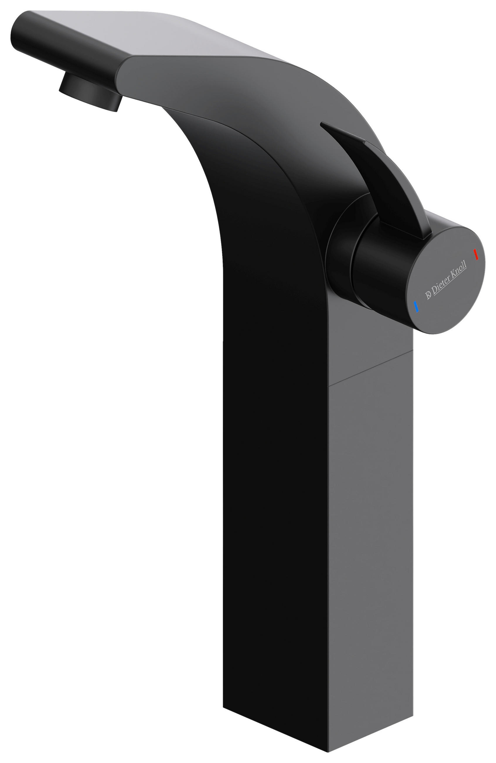 WASCHTISCHARMATUR 23/18/41 cm  - Schwarz, MODERN, Metall (23/18/41cm) - Dieter Knoll