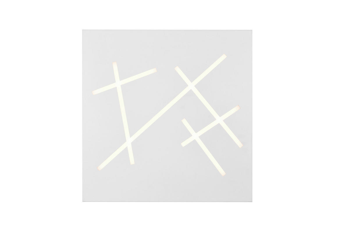 PLAFONIERĂ CU LED - alb, Basics, metal (50/5/50cm)
