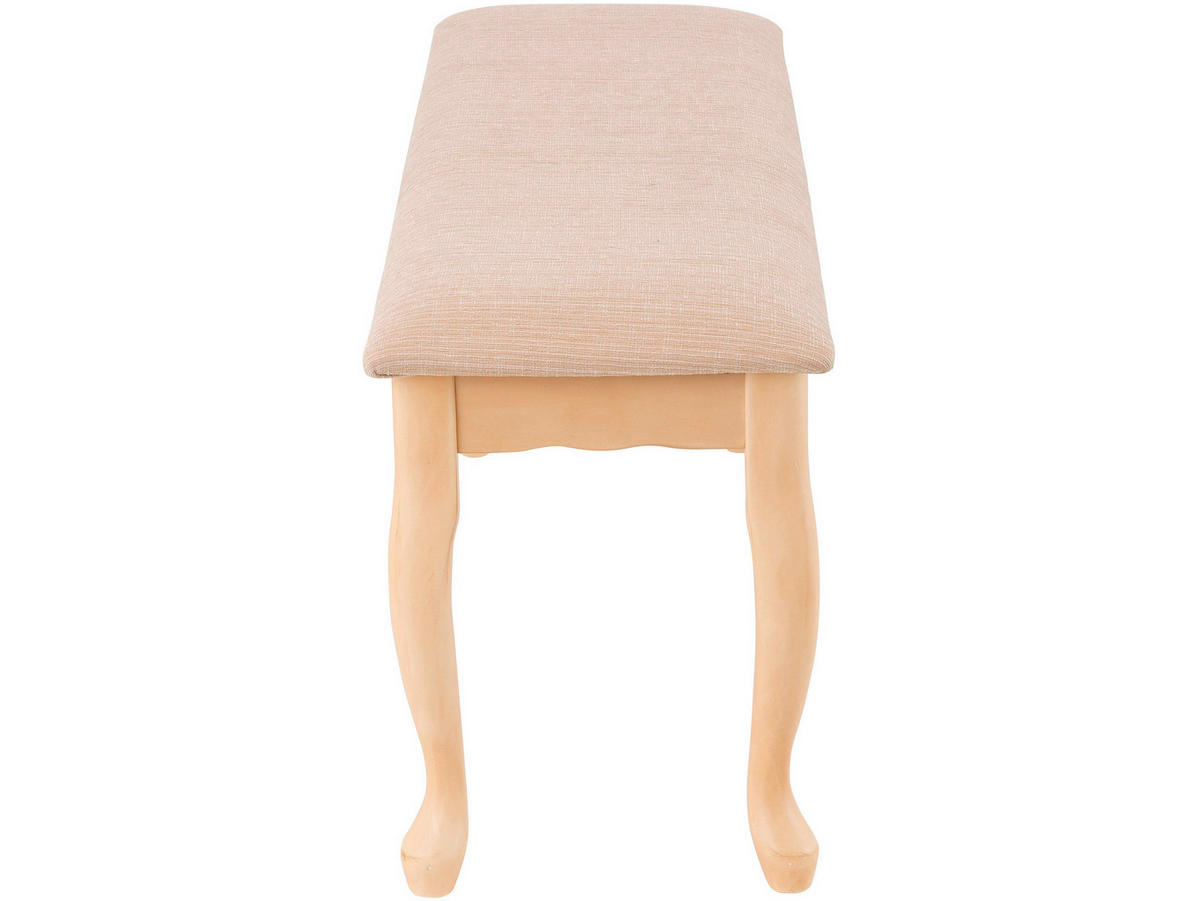 GARDEROBENBANK - Creme, Design, Textil (120/44/35cm) - MID.YOU