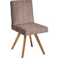 STUHL  in Flachgewebe Holz, Textil  - Eichefarben/Braun, Design, Holz/Textil (46/94/58cm) - Dieter Knoll