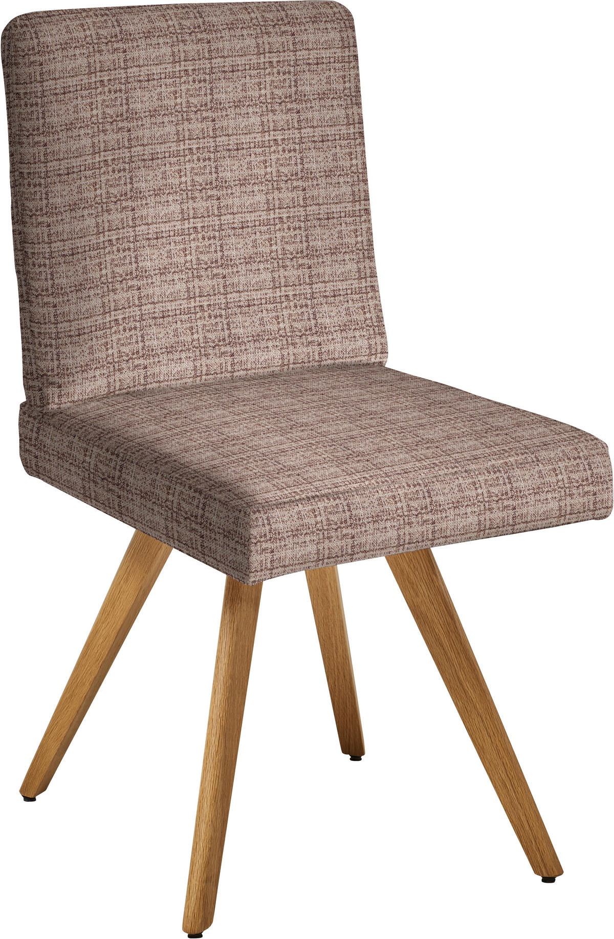 STUHL  in Flachgewebe Holz, Textil  - Eichefarben/Braun, Design, Holz/Textil (46/94/58cm) - Dieter Knoll