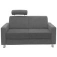 2-SITZER-SOFA - Chromfarben/Grau, Design, Textil/Metall (158/83/85cm) - Xora