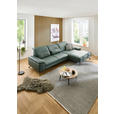 ECKSOFA Dieter Knoll Opal Echtleder  - Opal/Schwarz, Design, Leder/Metall (332/193cm) - Dieter Knoll