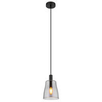 HÄNGELEUCHTE 14,5/120 cm  - Schwarz, Design, Glas/Metall (14,5/120cm) - Globo