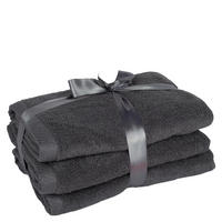 FROTTIERSET TIAGO Anthrazit 3-teilig  - Anthrazit, Basics, Textil (40/70cm) - Zoeppritz