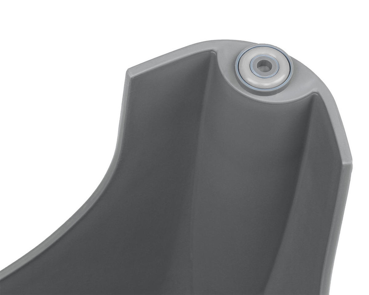 TRITTHOCKER Grau  - Grau, Basics, Kunststoff (44/23,5/31cm) - Ambia Garden