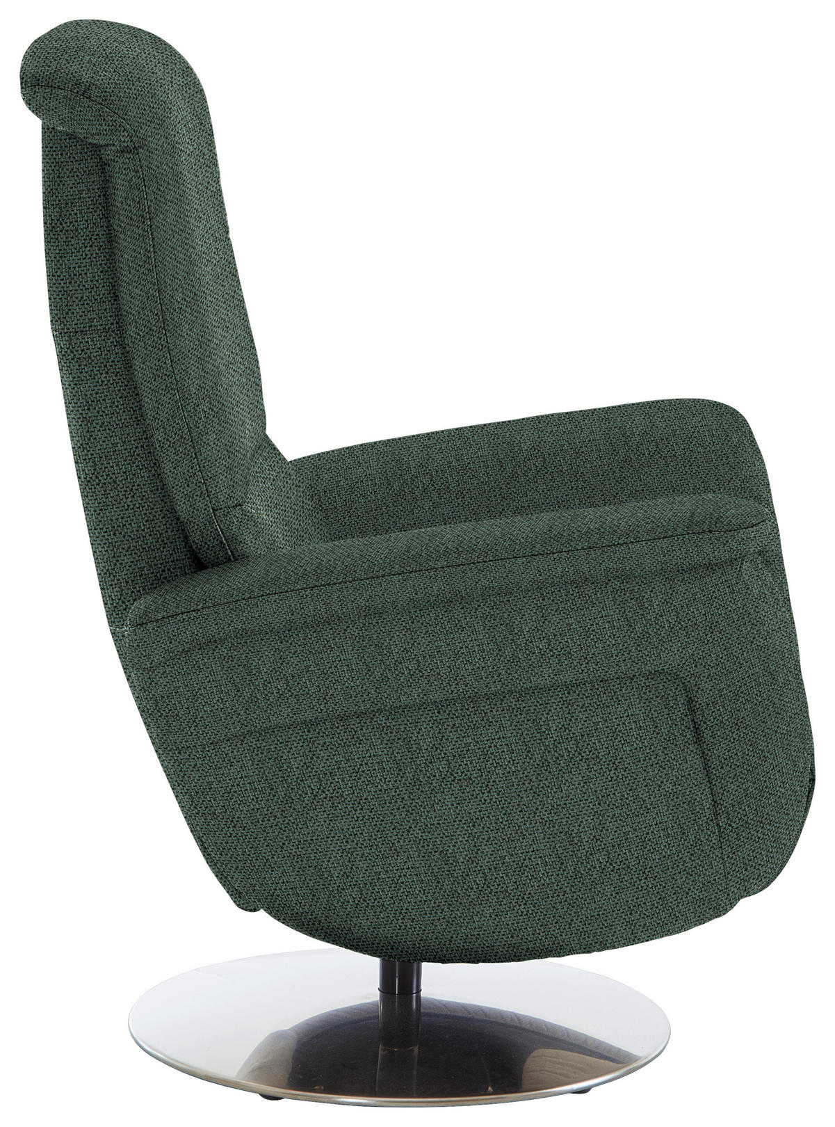 RELAXSESSEL in Textil Dunkelgrün  - Dunkelgrün/Edelstahlfarben, KONVENTIONELL, Textil/Metall (79/112/94cm) - Beldomo Premium