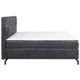 BOXSPRINGBETT 160/200 cm  in Anthrazit  - Anthrazit/Schwarz, Design, Textil/Metall (160/200cm) - Esposa