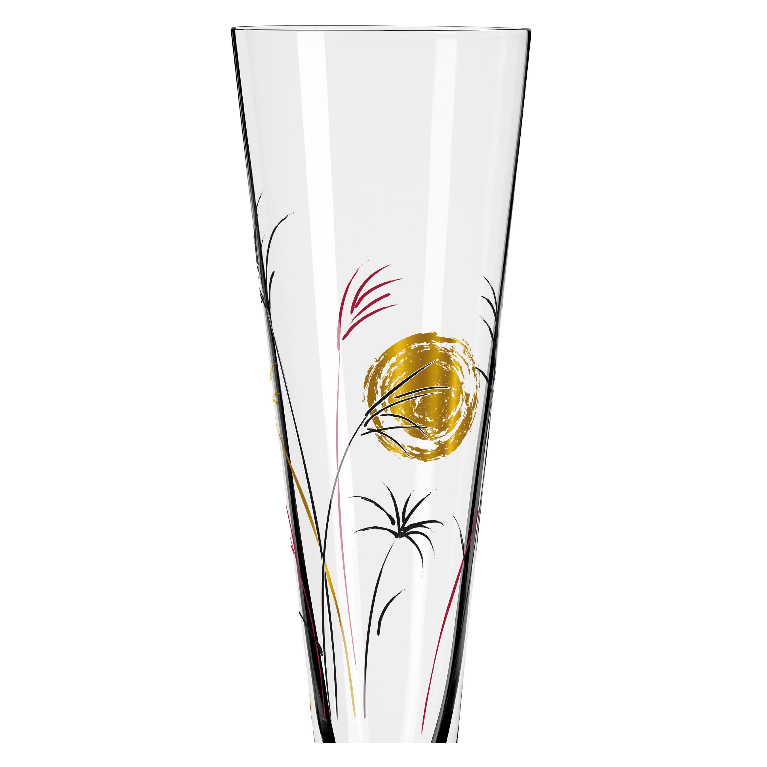 CHAMPAGNERGLAS - Rot/Goldfarben, Basics, Glas (7,2/24cm) - Ritzenhoff