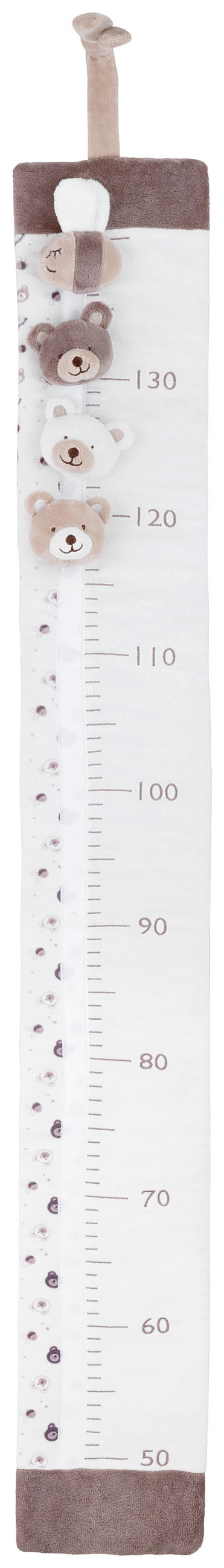 DĚTSKÝ METR - krémová/hnědá, Basics, textil (100cm) - Patinio