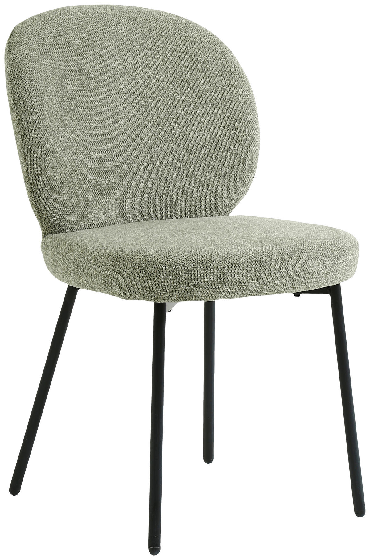 STUHL  in Eisen Leinenoptik Holz, Metall, Textil  - Schwarz/Grün, Design, Holz/Textil (49/86/64cm) - Ambia Home