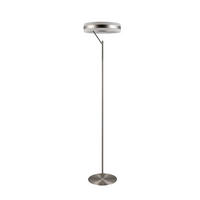 LED-STEHLEUCHTE - Weiss/Nickelfarben, Design, Kunststoff/Metall (40/180cm) - Trio Leuchten
