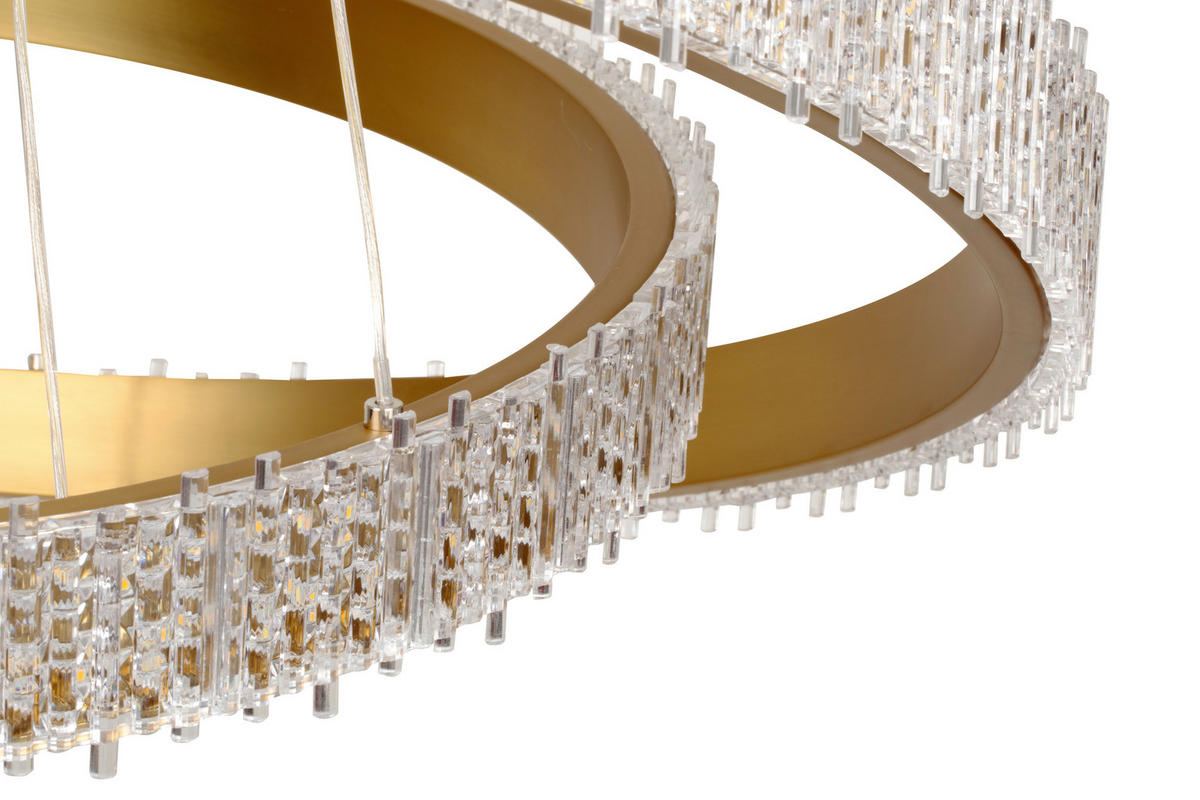 LED-HÄNGELEUCHTE 80/150 cm  - Transparent, Design, Kunststoff/Metall (80/150cm) - Glandor