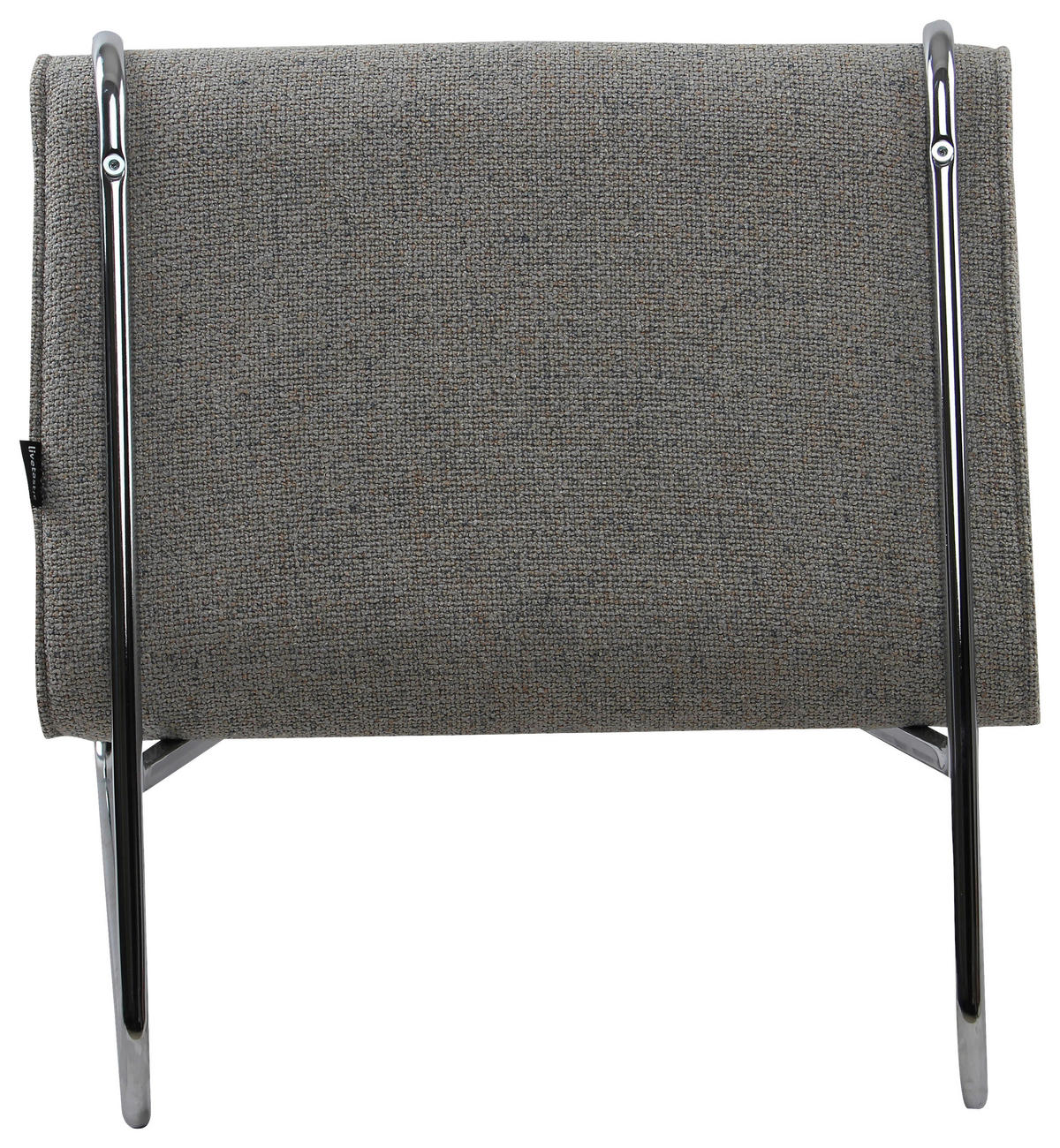 DESIGNSESSEL in Webstoff Beige  - Chromfarben/Beige, MODERN, Textil/Metall (62/85/65cm) - Livetastic